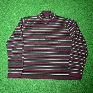 Vintage 90s Pendleton Striped Turtleneck Sweater, Women’s Small Wool
